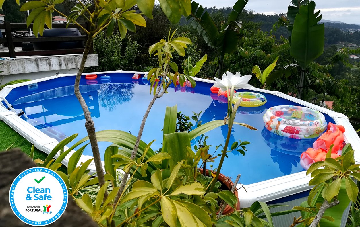 Holiday Rustic House with Private Pool and Garden, Lake with Boats, Mountain View, BBQ and Wi-Fi - Near Penedo das Letras - 12845