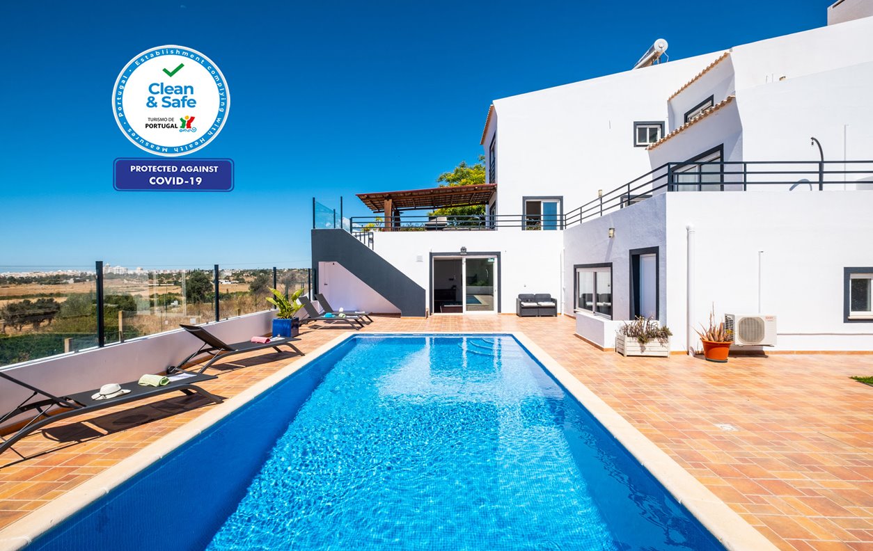 Casa de Férias com Piscina privada, Jacuzzi, Cinema, Jardim & Vista Mar - Próximo da Praia de Armação de Pêra - 13255